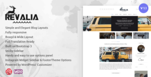 Revalia - Chủ đề blog và cửa hàng WordPress đa khái niệm