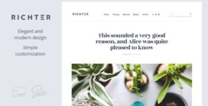 Richter – Chủ đề blog WordPress sáng tạo