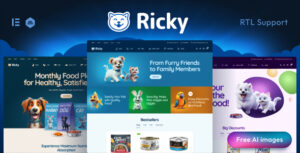 Ricky - Chủ đề WooCoomerce Pet Shop & Care