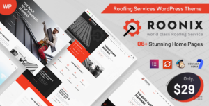 Roonix - Dịch vụ lợp mái WordPress Theme