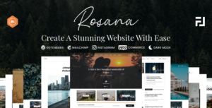 Rosana - Chủ đề blog/tạp chí WordPress sáng tạo