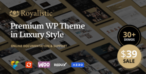 Royalistic - Theme WordPress đa mục đích sáng tạo