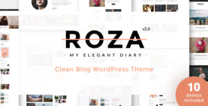 Roza – Chủ đề WordPress Nhật ký thanh lịch