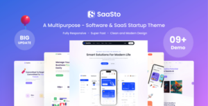 Saasto – Phần mềm & Chủ đề khởi động SaaS WordPress