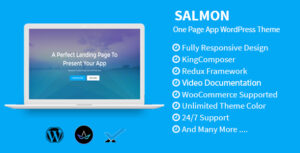 Salmon - Chủ đề WordPress ứng dụng một trang