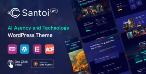 Santoi - Chủ đề WordPress về Cơ quan và Công nghệ AI
