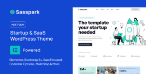Sasspark - Chủ đề WordPress khởi nghiệp