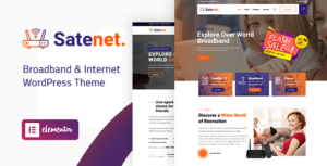 Satenet - Chủ đề WordPress băng thông rộng và Internet