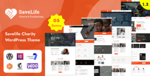 Savelife - Chủ đề WordPress từ thiện & quyên góp