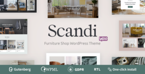 Scandi - Cửa hàng nội thất và Cửa hàng trang trí nội thất Chủ đề WooC Commerce