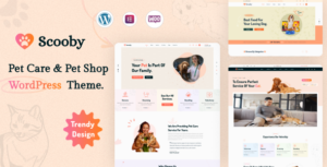 Scooby - Chủ đề WordPress về chăm sóc thú cưng và cửa hàng thú cưng