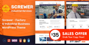 Screwer - Chủ đề WordPress dành cho nhà máy và công nghiệp