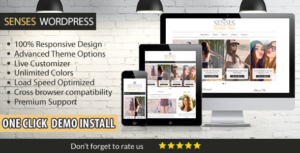 Senses Chủ đề WordPress sạch sẽ và hiện đại