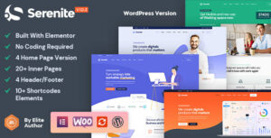 Serenite - Chủ đề WordPress khởi nghiệp & SaaS