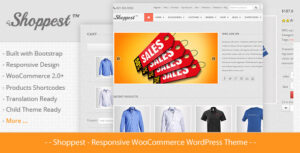 Shoppest - Chủ đề WordPress WooC Commerce đáp ứng