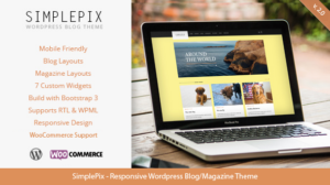 SimplePix - Chủ đề Tạp chí Blog WordPress đáp ứng