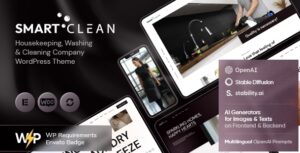 SmartClean | Chủ đề WordPress của Công ty dọn dẹp, giặt giũ và dọn dẹp