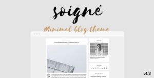 Soigne - Một chủ đề blog WordPress tối giản đáp ứng