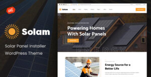 Solam - Chủ đề WordPress trình cài đặt bảng điều khiển năng lượng mặt trời