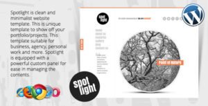 Spotlight - Mẫu Wordpress gọn gàng và tối giản
