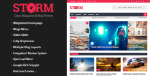 Storm - Chủ đề WordPress dành cho tạp chí và blog
