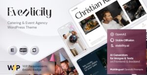 Sự kiện - Chủ đề WordPress của Cơ quan dịch vụ ăn uống & tổ chức sự kiện