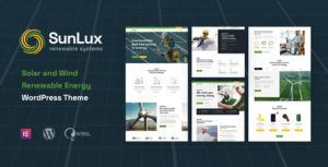 Sunlux - Chủ đề WordPress về năng lượng mặt trời và năng lượng tái tạo