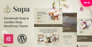Supa - Chủ đề WordPress về cửa hàng xà phòng và nến thủ công