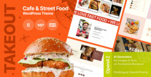 Takeout - Chủ đề WordPress về quán cà phê và đồ ăn nhanh