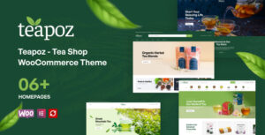 Teapoz - Chủ đề WooC Commerce của Tea Shop