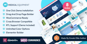 Thiết bị y tế - Chủ đề WordPress Elementor thương mại điện tử