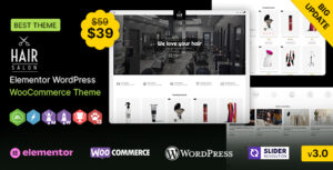 Tiệm làm tóc - Chủ đề đáp ứng WooC Commerce