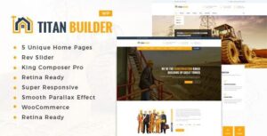 Titan Builders : Chủ đề WordPress xây dựng
