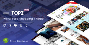 TopZ - Cửa hàng thực phẩm & Cửa hàng thời trang thể thao WooC Commerce WordPress Theme