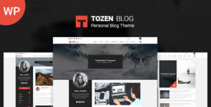 Tozen – Chủ đề blog WordPress cá nhân