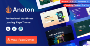 Trang đích Anaton SaaS WordPress
