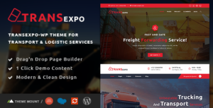 Transexpo - Chủ đề WordPress về Dịch vụ Hậu cần và Hàng hóa