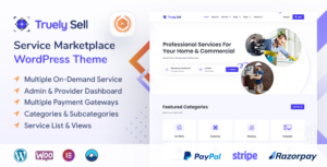 Truelysell - Chủ đề WordPress dành cho thị trường đặt chỗ dịch vụ theo yêu cầu