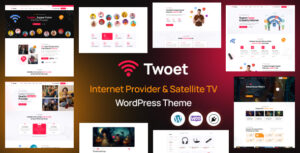 Twoet – Nhà cung cấp Internet & Chủ đề WordPress vệ tinh