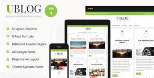 UBlog - Chủ đề WordPress đáp ứng dành cho người viết blog