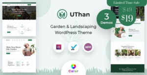 Uthan - Chủ đề WordPress làm vườn cảnh quan + RTL