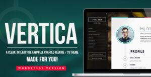 Vertica - Chủ đề WordPress Sơ yếu lý lịch / CV & Portfolio