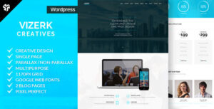 Vizerk - Chủ đề WordPress thị sai một trang