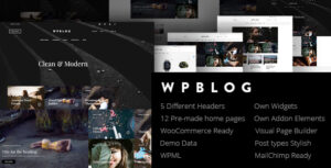 WPblog - Chủ đề WordPress dành cho blog và tạp chí mạnh mẽ