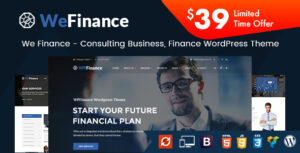 We Finance - Chủ đề WordPress tư vấn kinh doanh