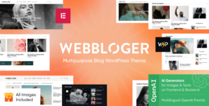 Webblogger - Chủ đề WordPress blog đa năng