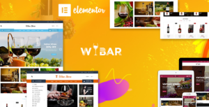 Wibar | Chủ đề WordPress về rượu vang và vườn nho WooC Commerce
