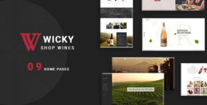 Wicky – Chủ đề WordPress WooC Commerce của Wine Shop