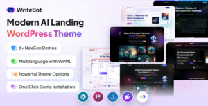 Writebot - Chủ đề WordPress khởi nghiệp AI
