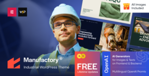 Xưởng sản xuất - Theme WordPress công nghiệp